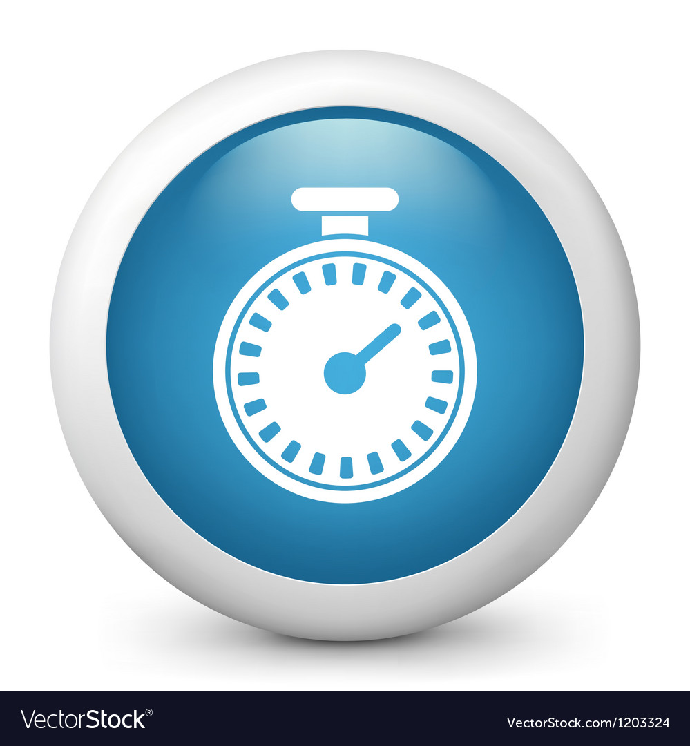 Blue glossy icon Royalty Free Vector Image - VectorStock