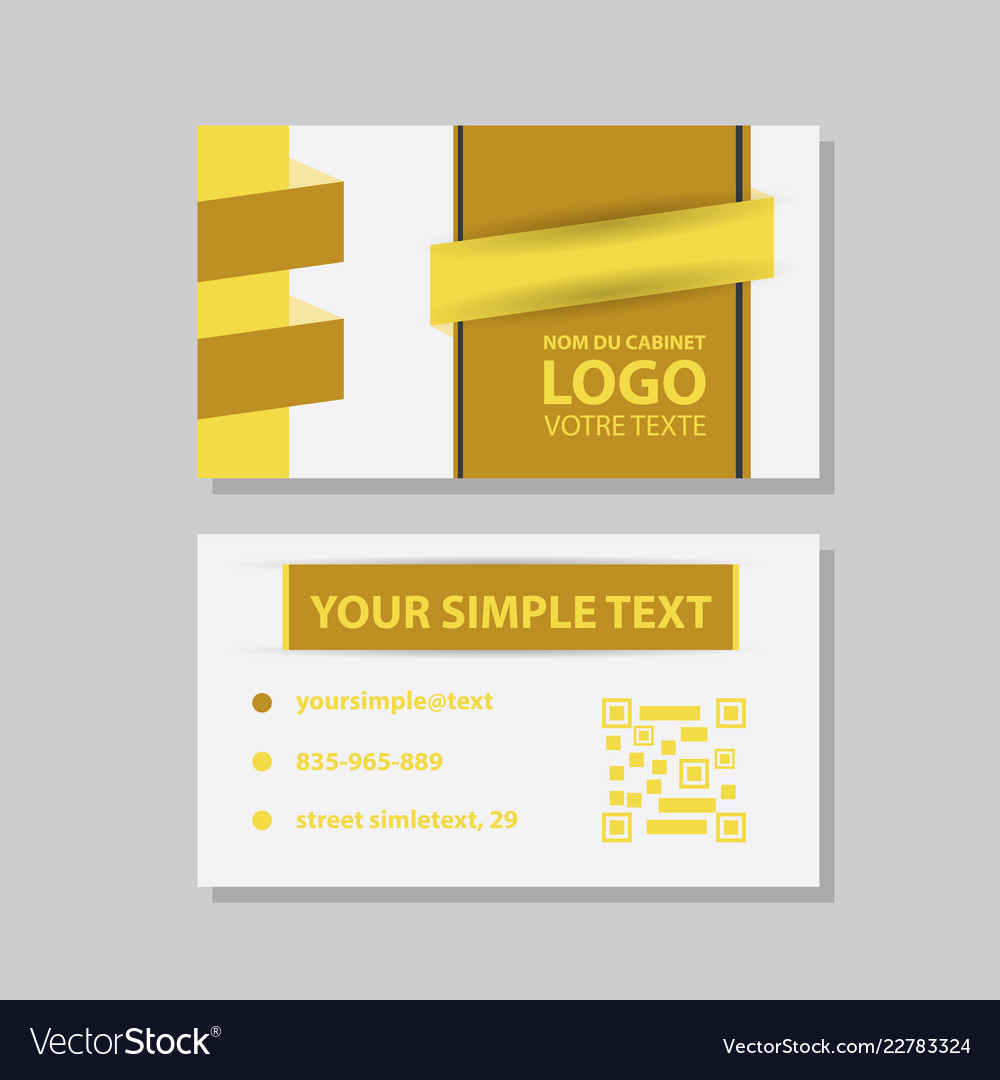 Creative and clean double-sided business card