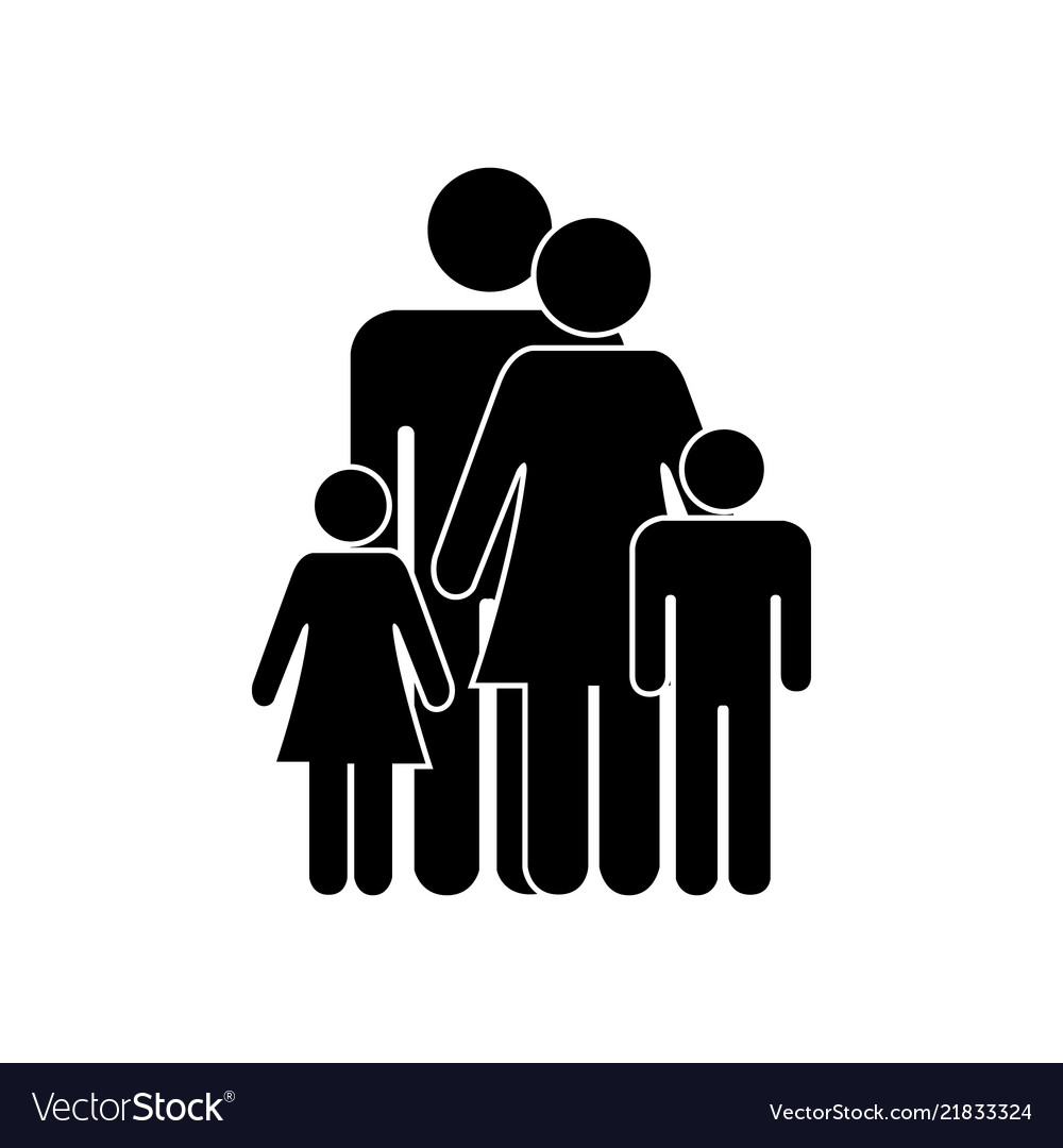 Download Family icon flat design eps Royalty Free Vector Image