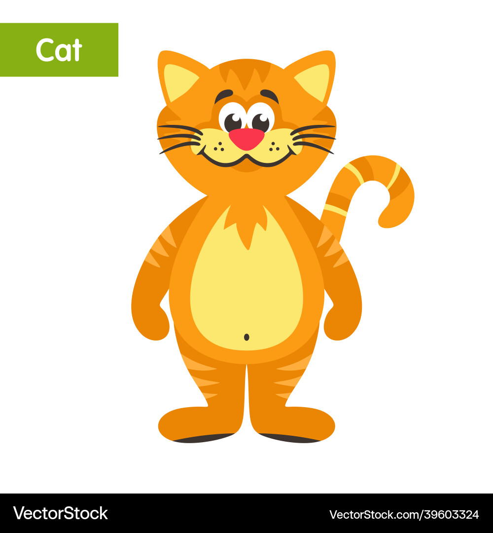 Redvector Cat Red-headed cat Royalty Free Vector Image - VectorStock