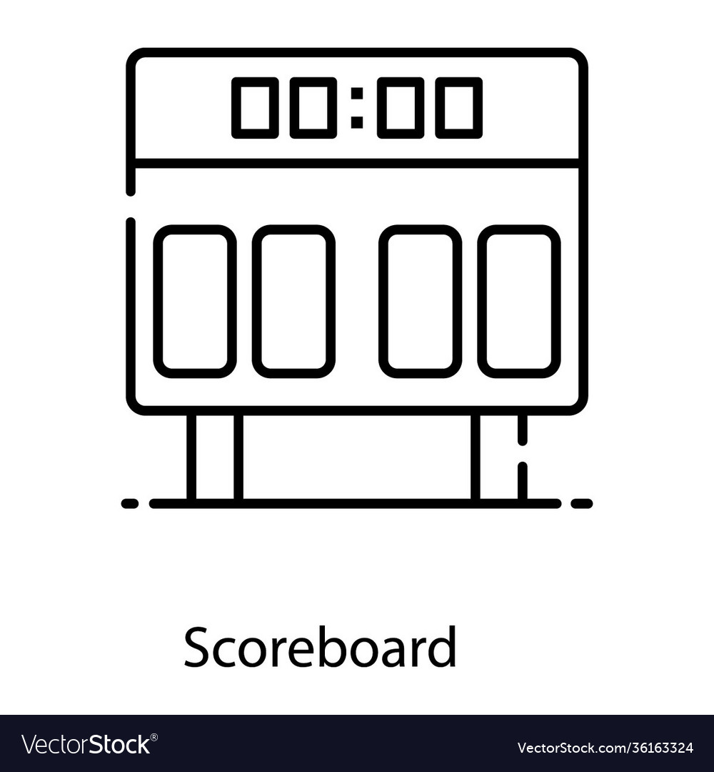 Scoreboard Royalty Free Vector Image - VectorStock