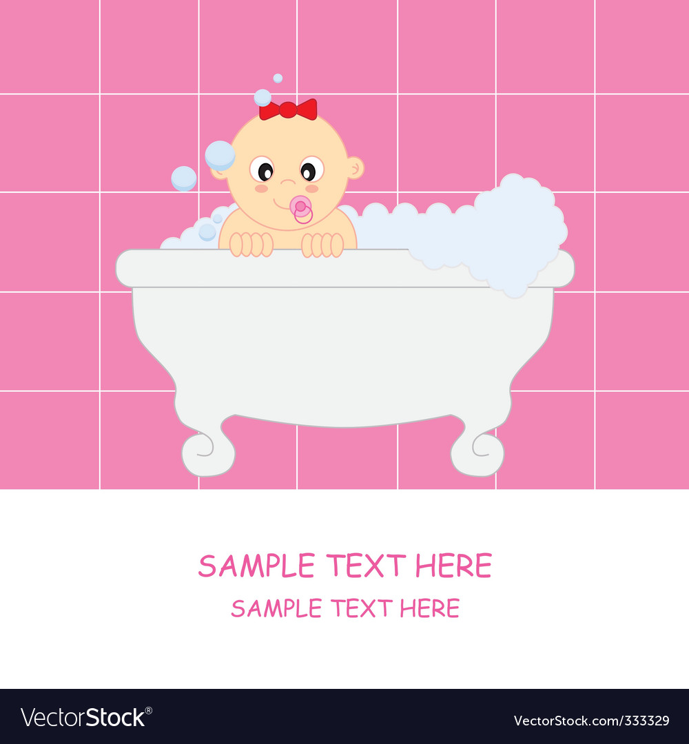 baby girl arrival announcement card royalty free vector baby girl arrival announcement