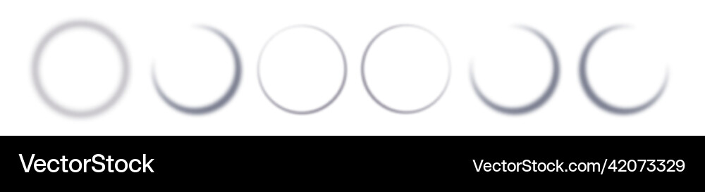 Realistic round shadow with soft edges gray Vector Image