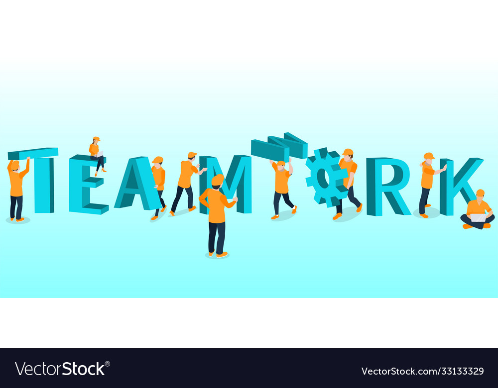 Teamwork Royalty Free Vector Image - VectorStock