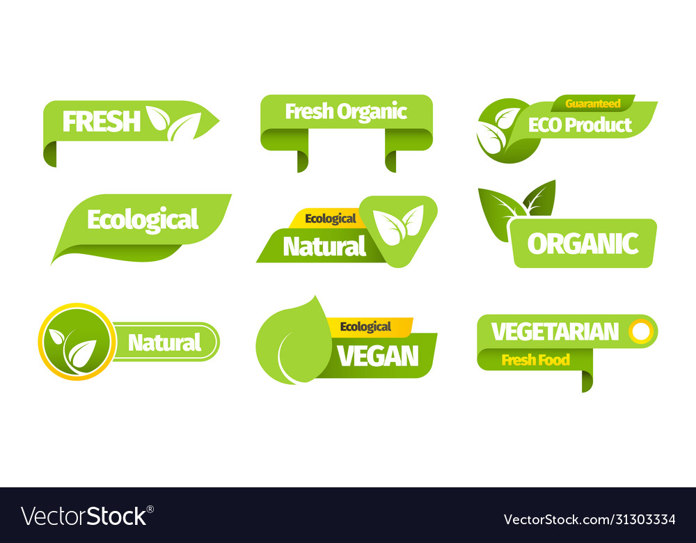 Bio vegetarische Banner natürliche Öko