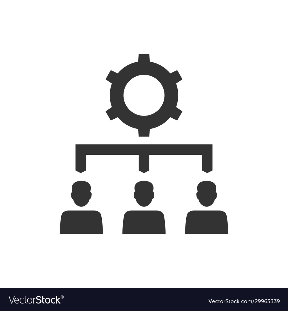 Human resource management icon Royalty Free Vector Image