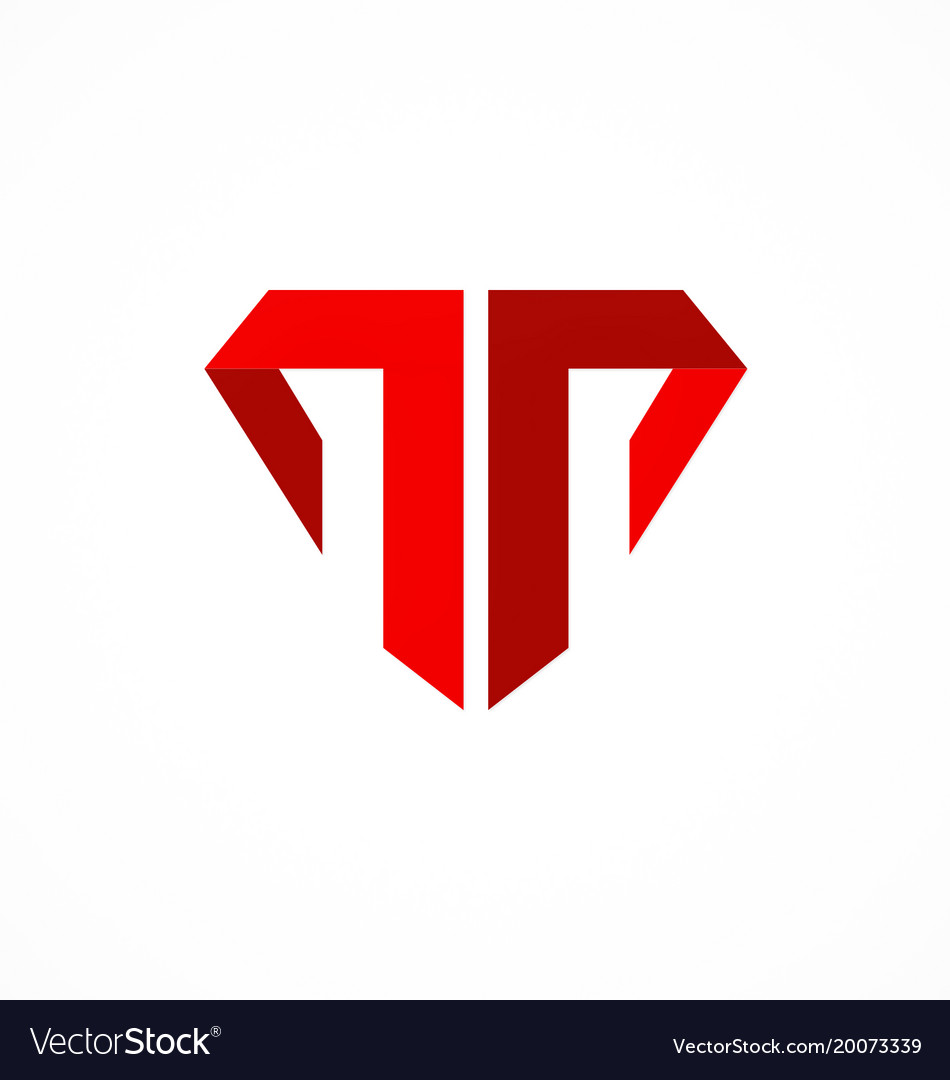 Letter t company logo Royalty Free Vector Image