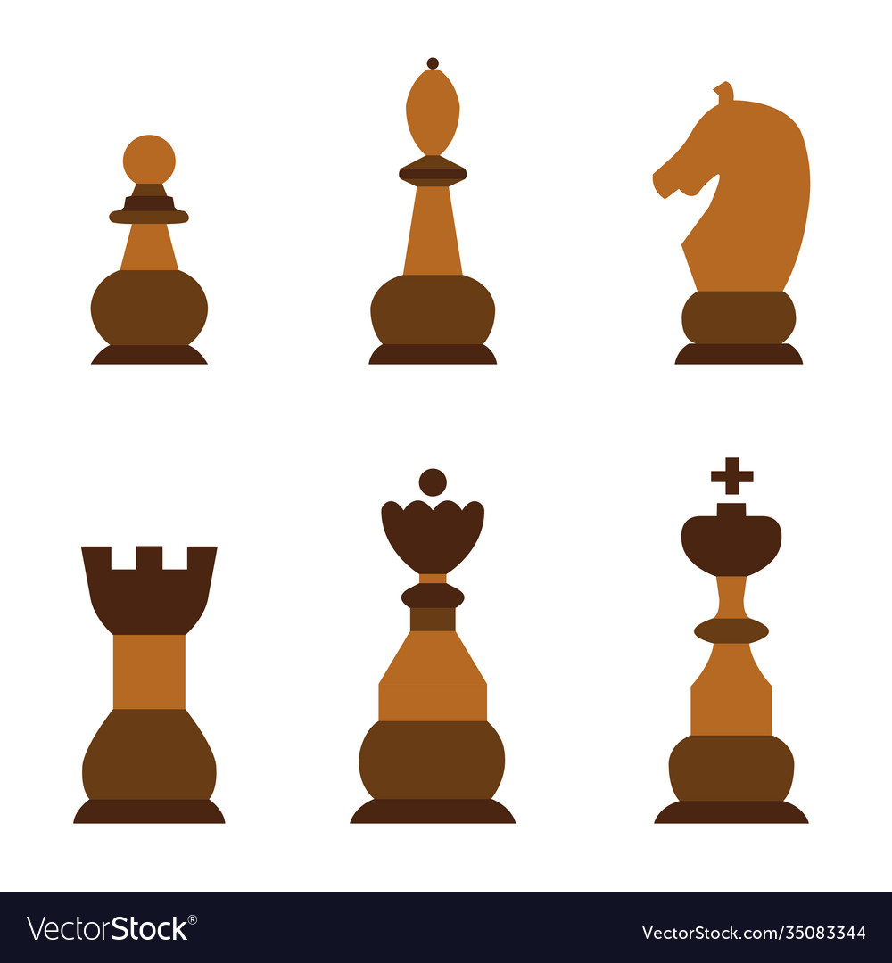 Chess pieces set Royalty Free Vector Image - VectorStock