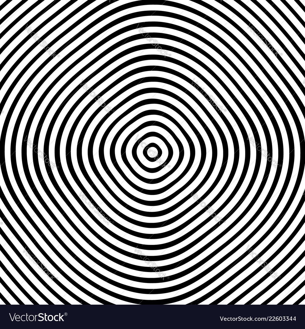 Concentric rings circles circular geometric Vector Image