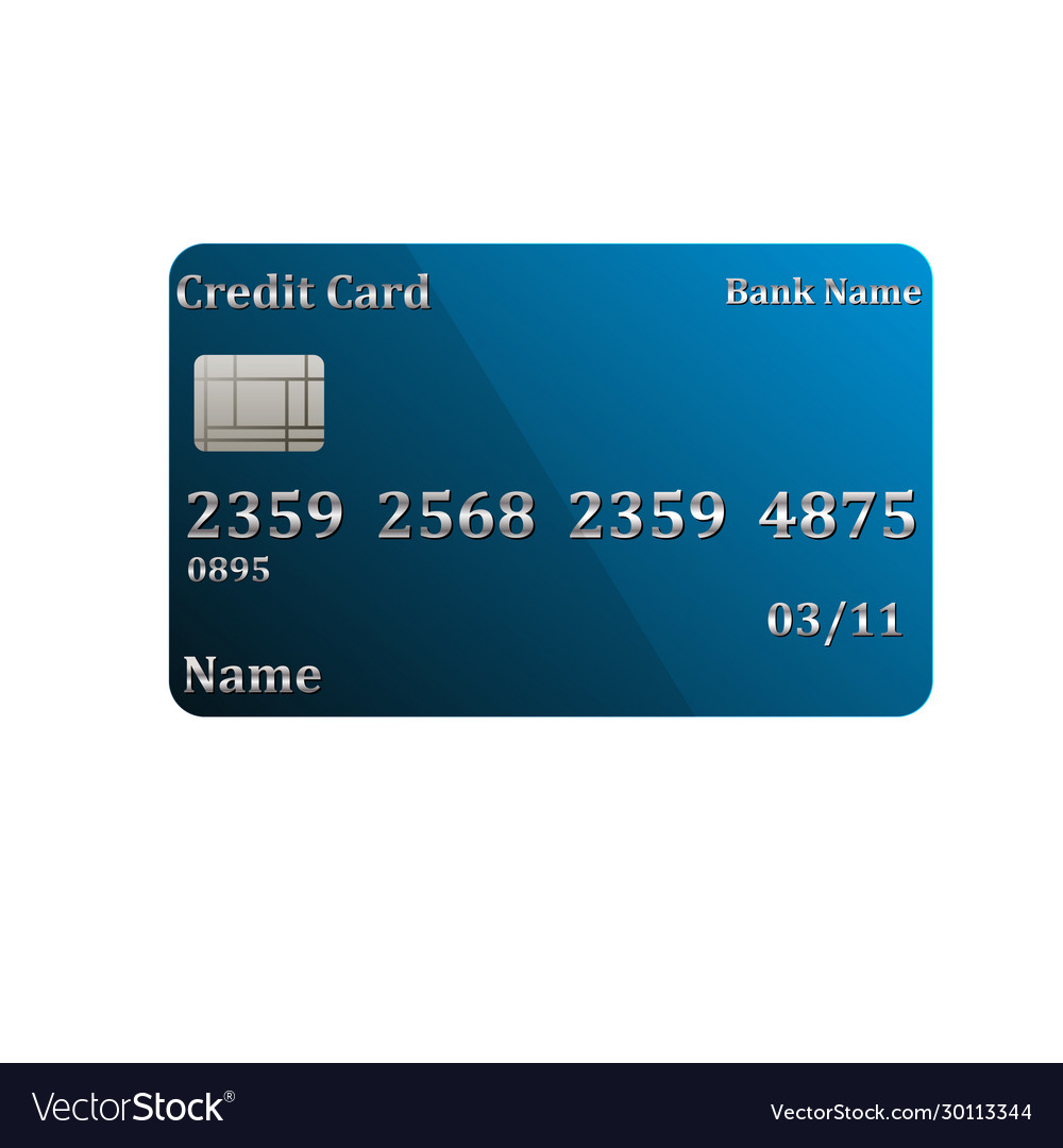 Credit card realistic convenient payment Vector Image