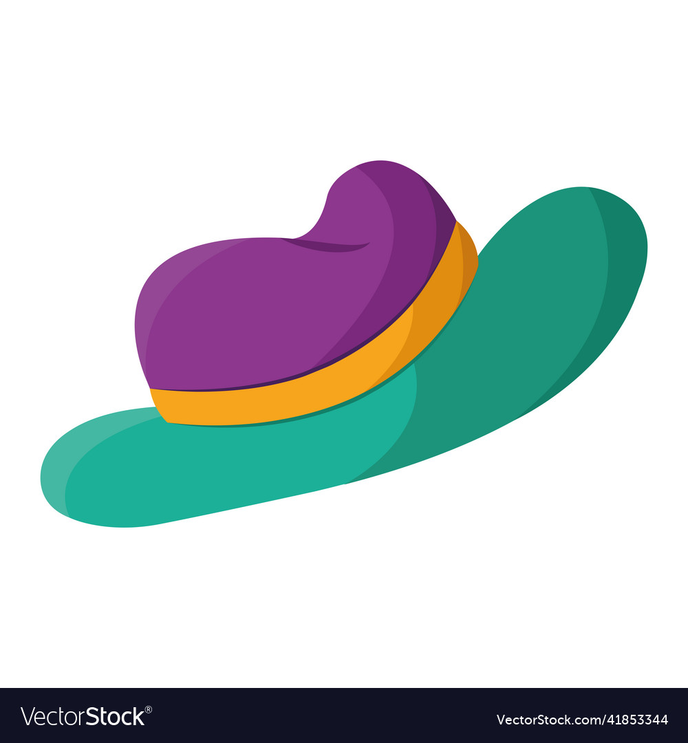 Isolated colored carnival hat icon