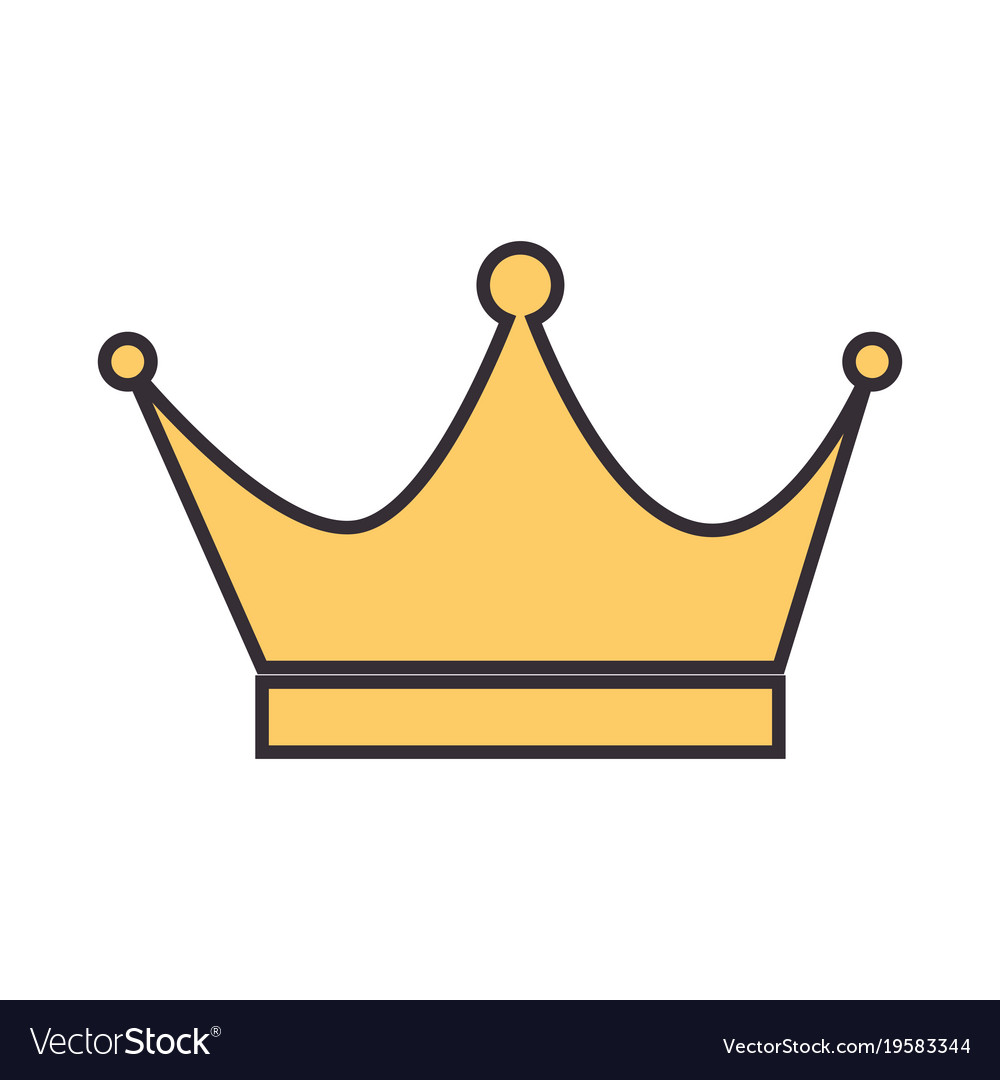 Download King crown isolated icon Royalty Free Vector Image