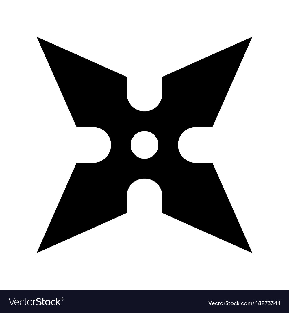 Shuriken icon Royalty Free Vector Image - VectorStock