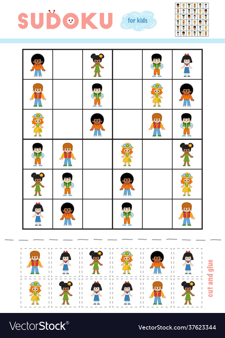 Sudoku for children education game cartoon