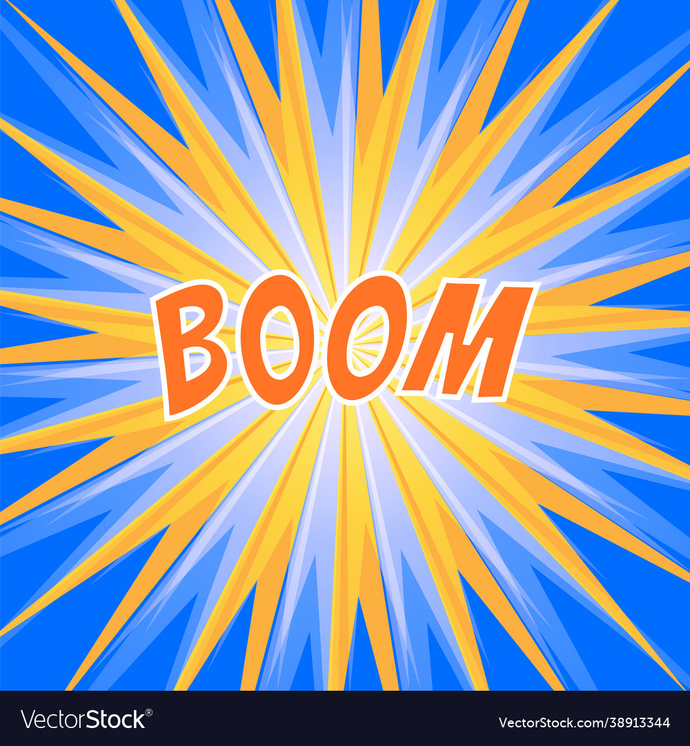 Sonnenstrahlen oder Explosion Comic Radialboom Banner