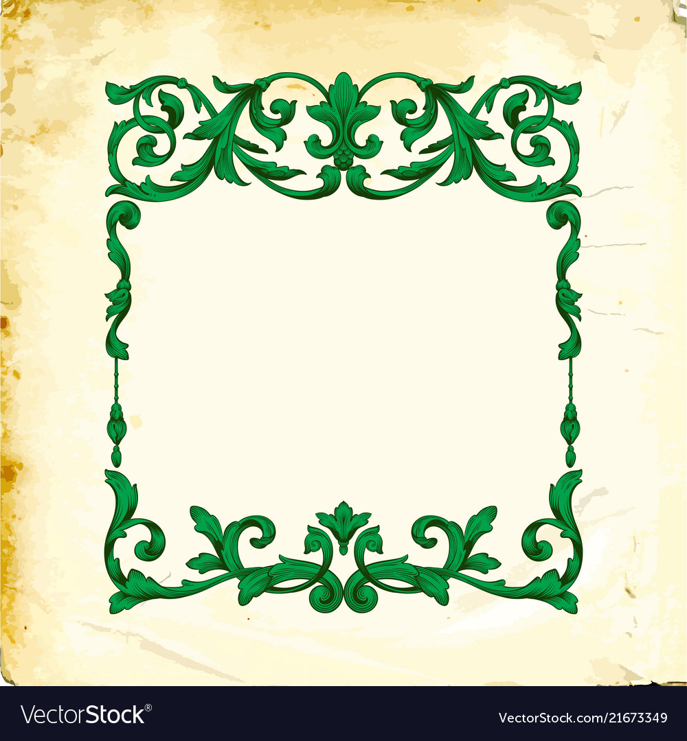 Baroque of vintage elements for design Royalty Free Vector