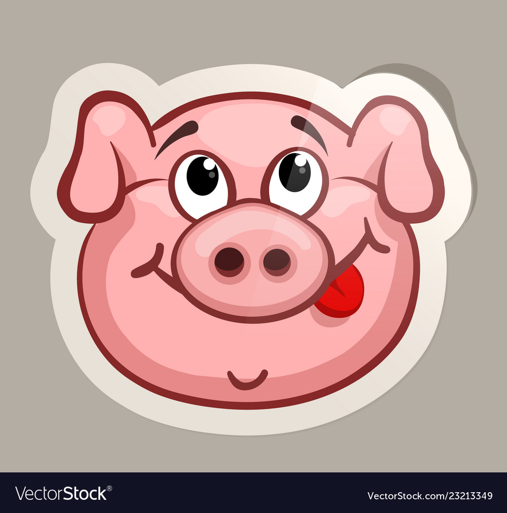 Cunning pig sticker