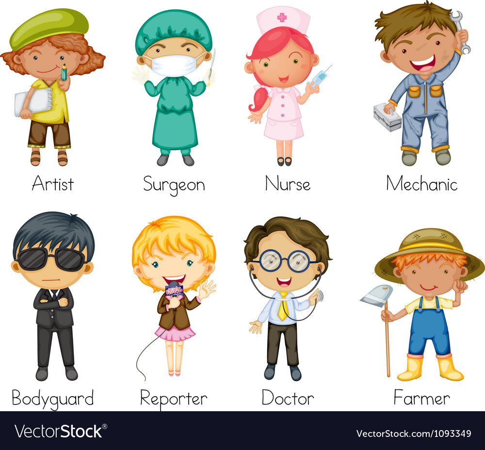 Professions Royalty Free Vector Image - VectorStock