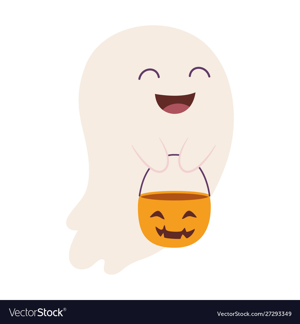 Trick or treat - happy halloween Royalty Free Vector Image