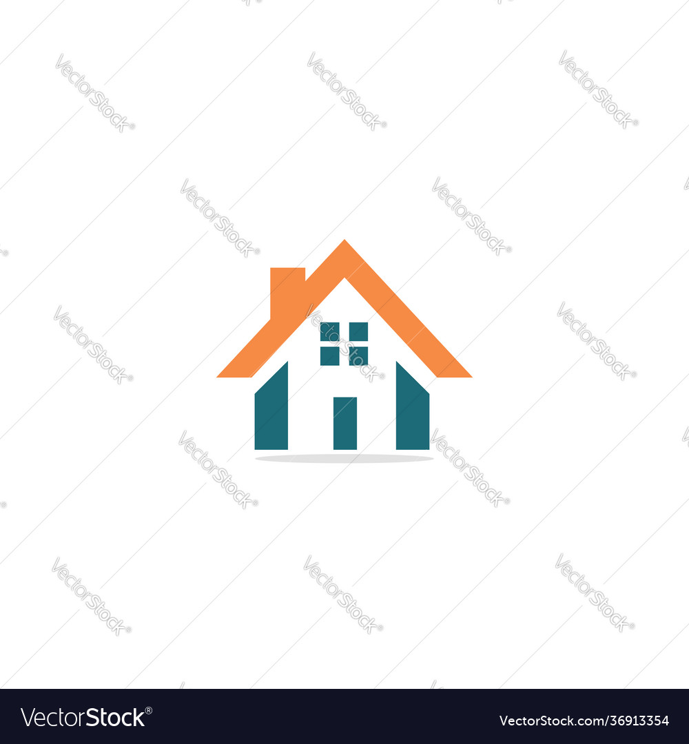 Home Realty Business Company Logo Royalty Free Vector Image