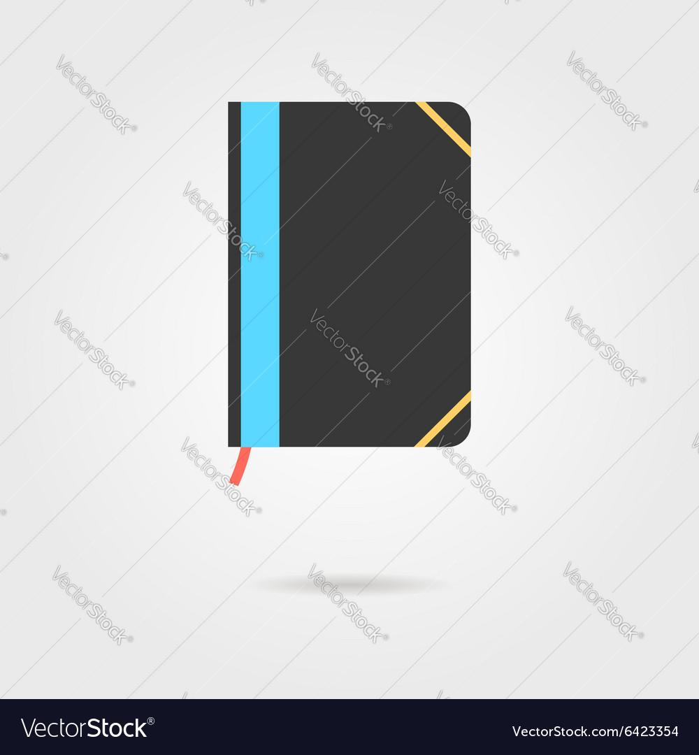 Note book icon with shadow