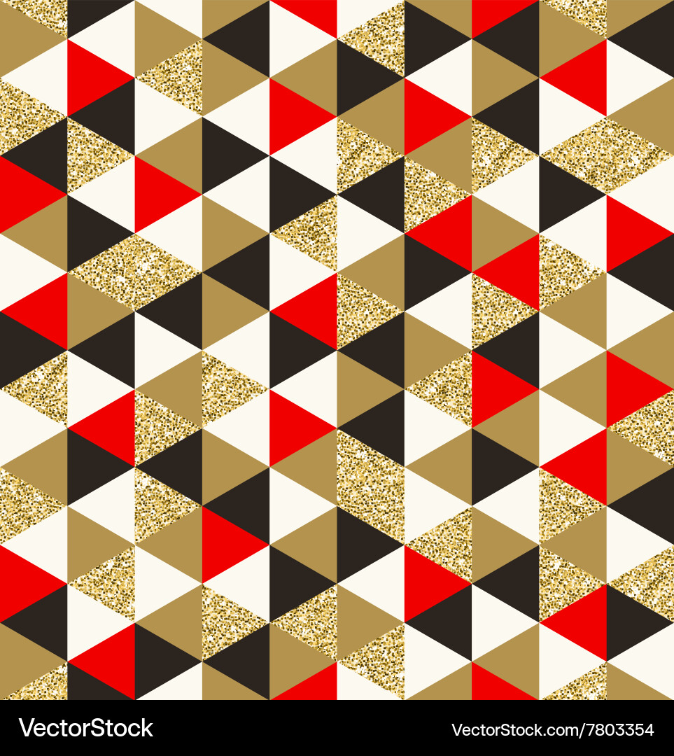 Triangles elements seamless background Royalty Free Vector