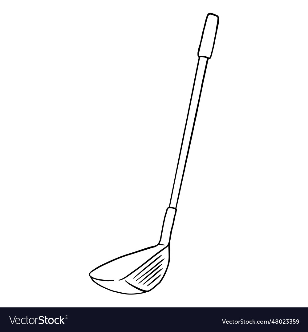 Club golf sport stroke Royalty Free Vector Image