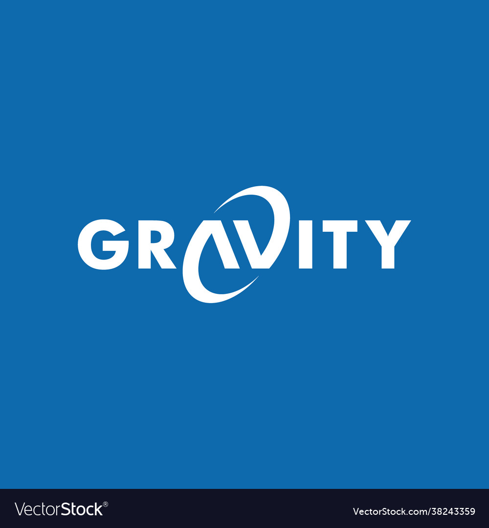 Gravity Logo Royalty Free Vector Image Vectorstock 3721