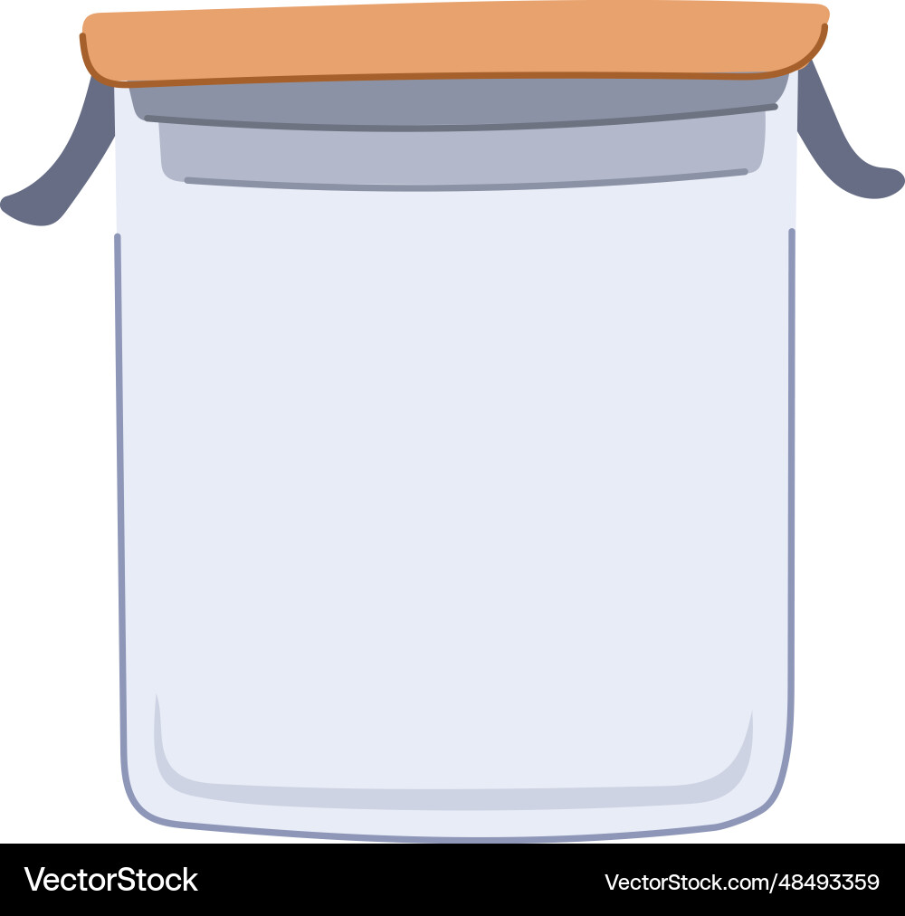 Kitchen glass container cartoon Royalty Free Vector Image