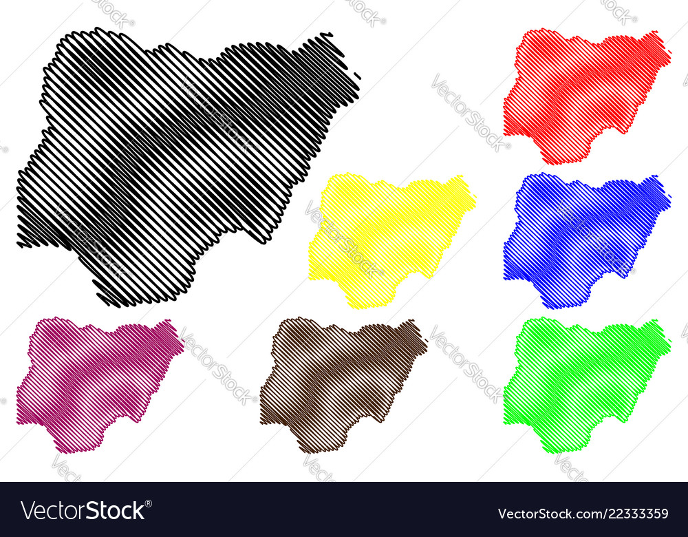 Nigeria Map Royalty Free Vector Image - VectorStock