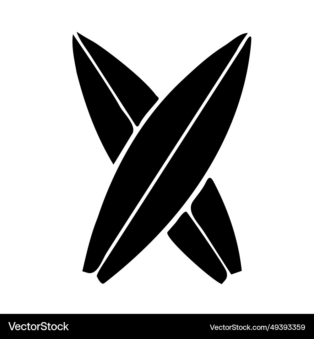 Set surfboards image Royalty Free Vector Image