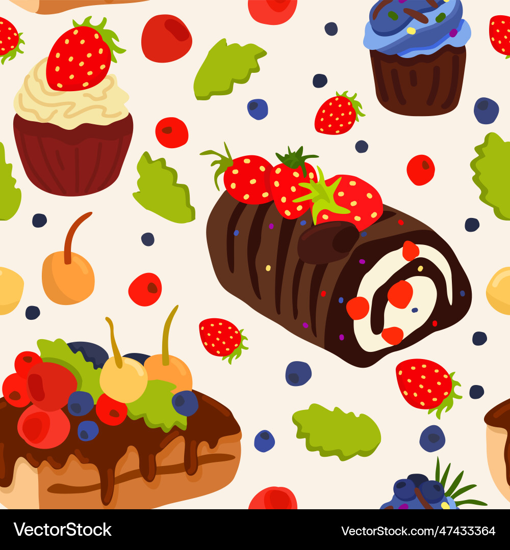 Biscut Pattern Bisquit pattern Royalty Free Vector Image - VectorStock