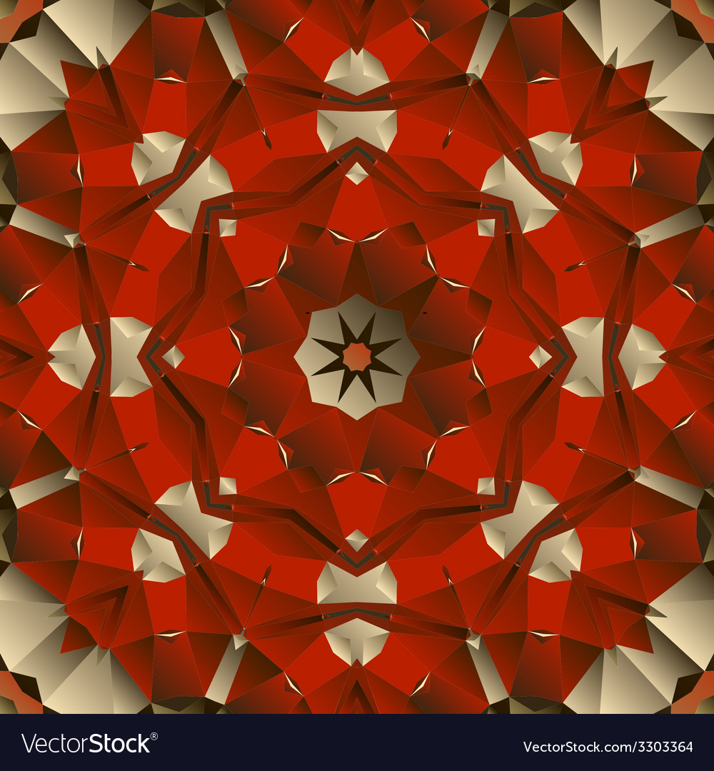 Red seamless mandala design