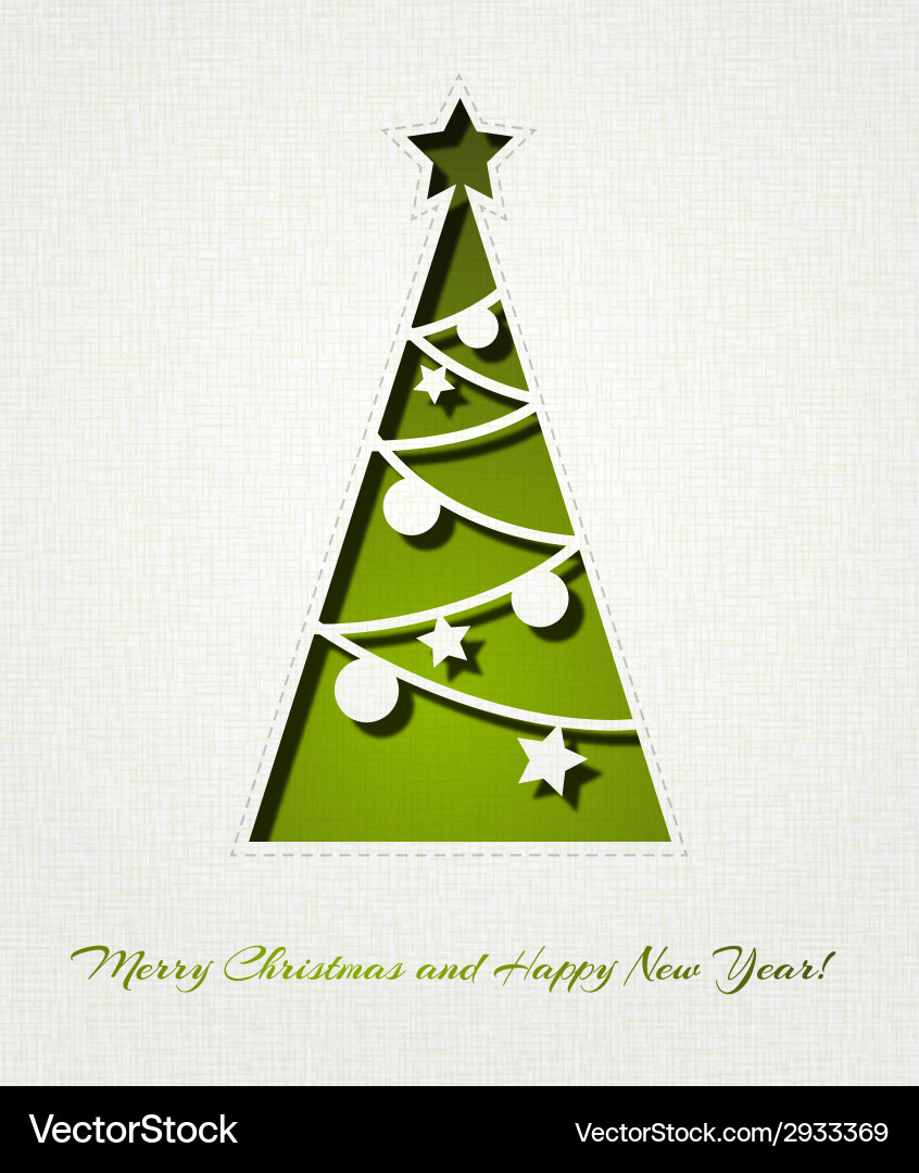 Christmas tree background Royalty Free Vector Image