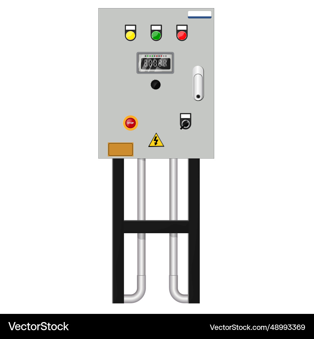 Control panel production Royalty Free Vector Image