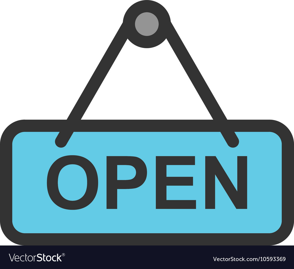 Open tag Royalty Free Vector Image - VectorStock