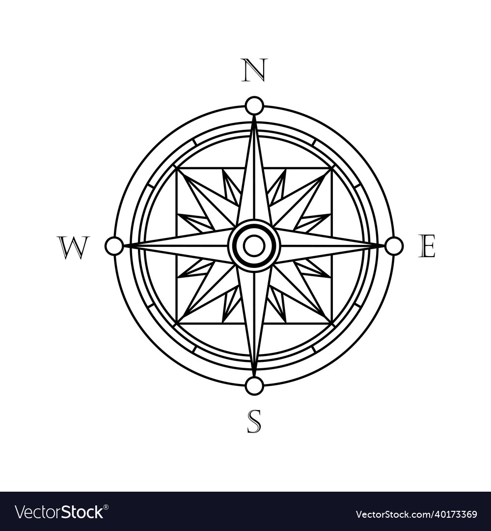 Wind rose icon