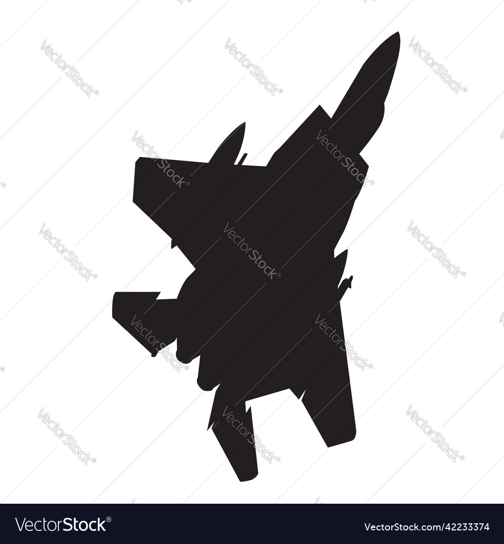 F15 het fighter silhouette design