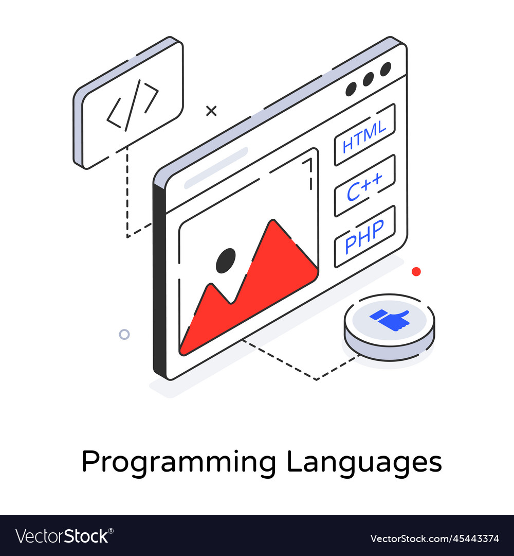 Programming languages Royalty Free Vector Image