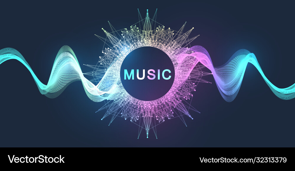 Moving Sound Waves Background