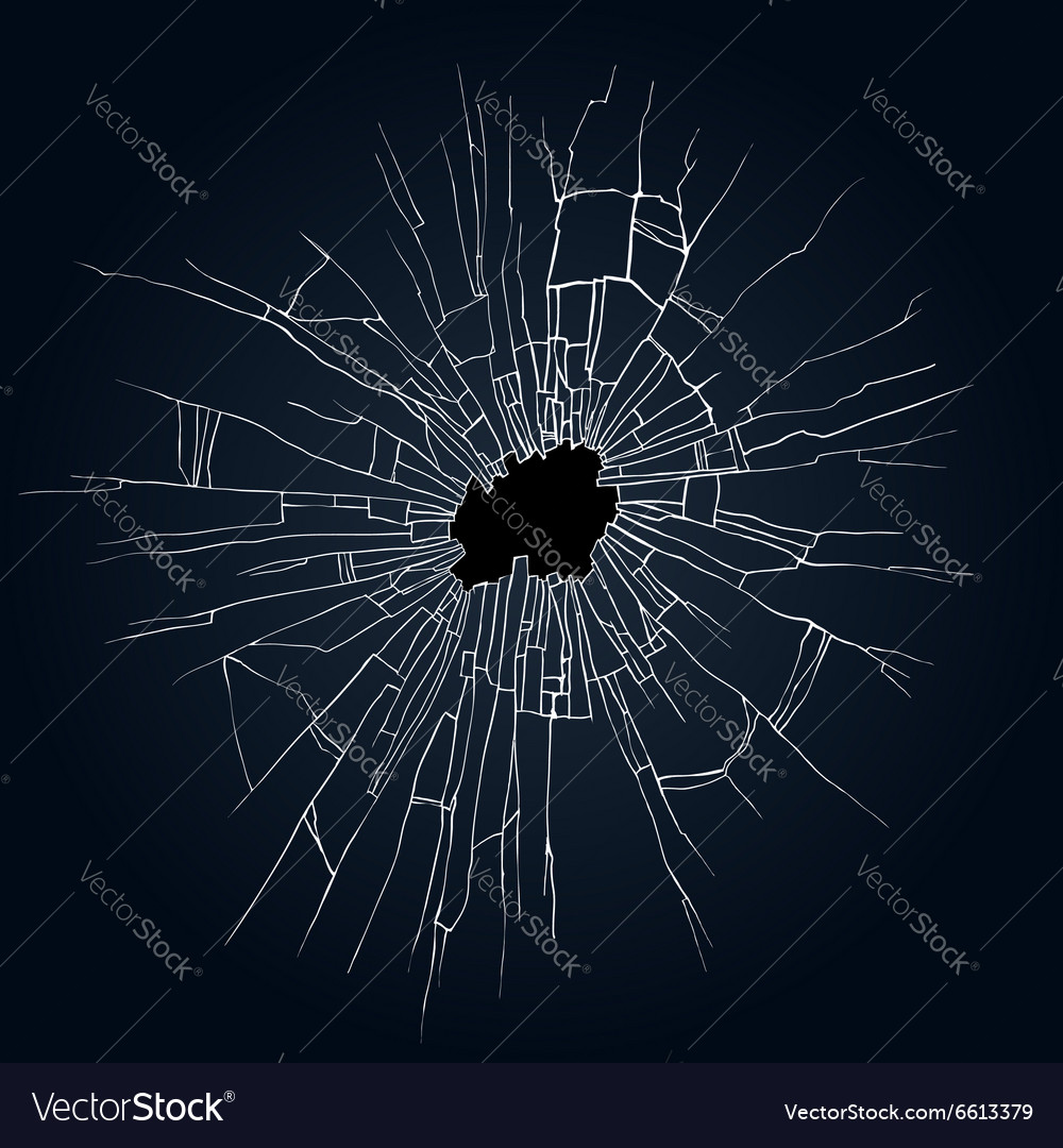 Broken Glass Royalty Free Vector Image Vectorstock