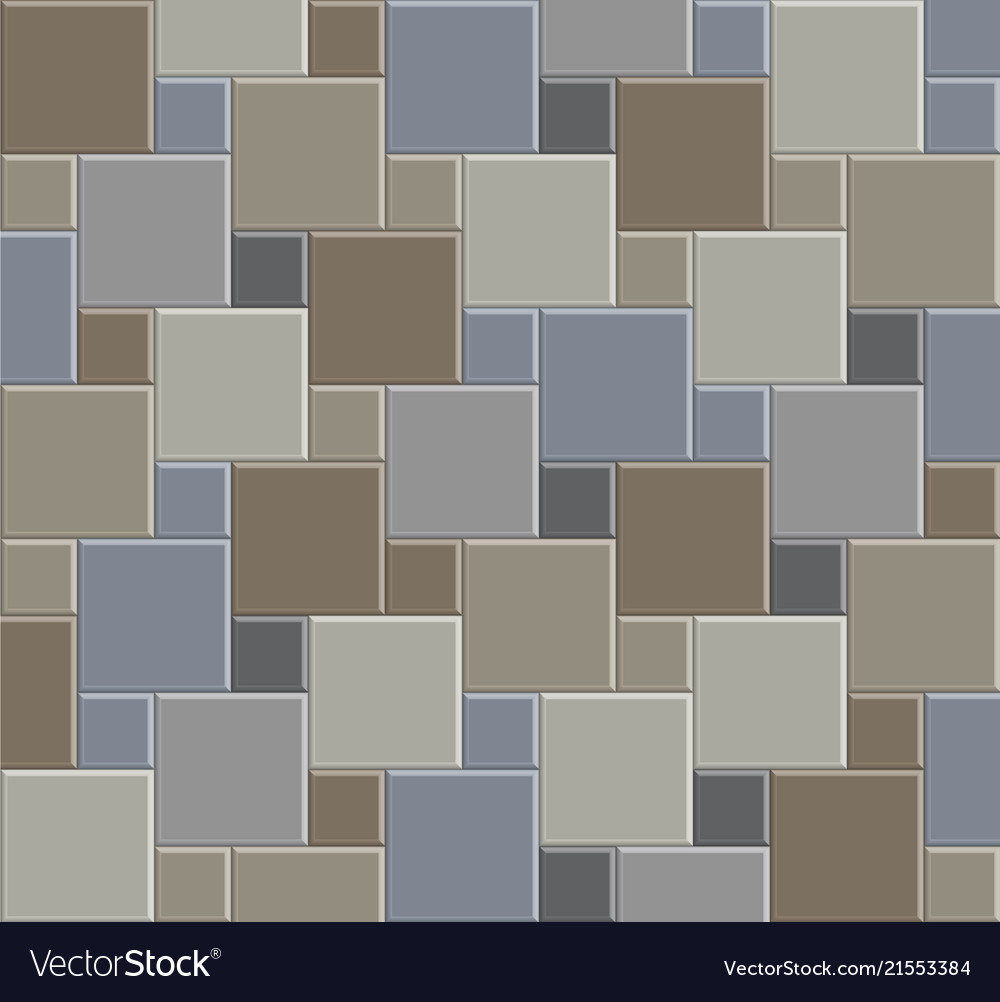 3d Tile Stone Pattern Floor 03 Royalty Free Vector Image