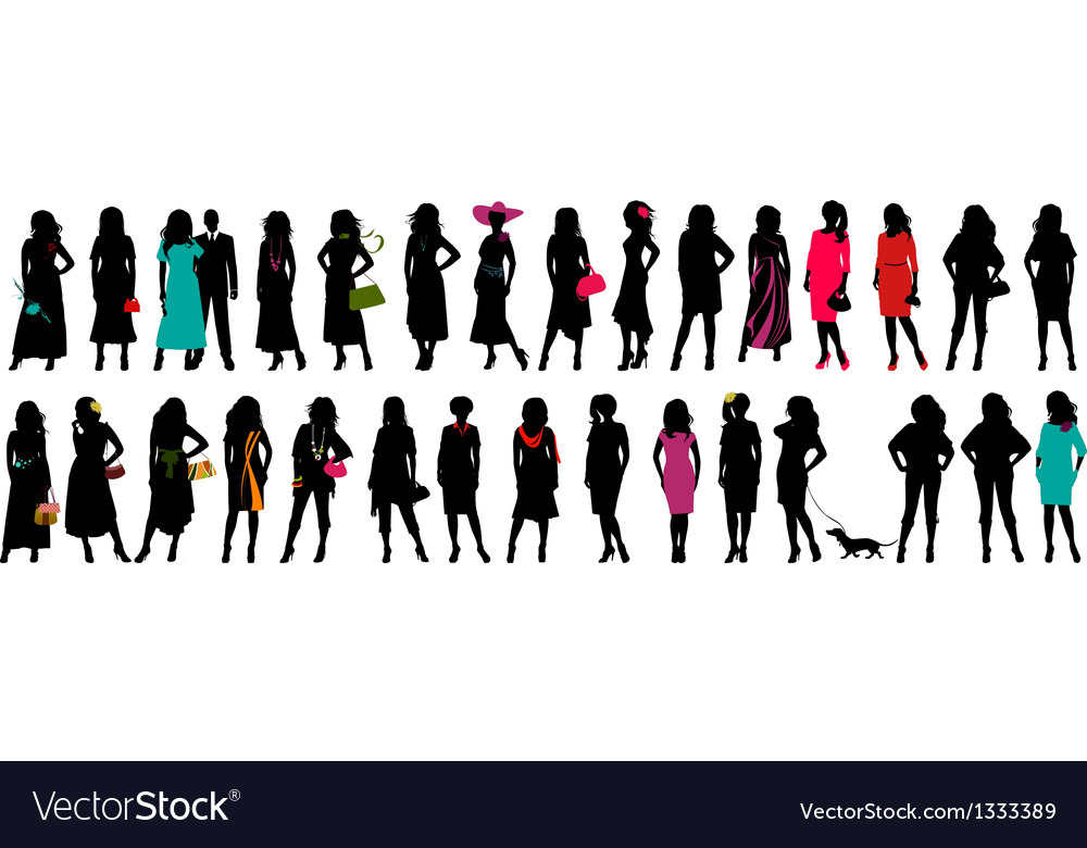 Women fashion silhouette