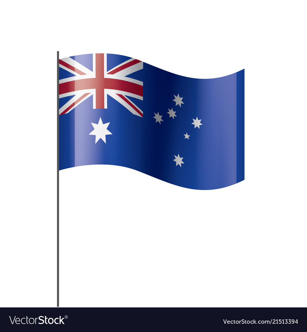 Australia flag Royalty Free Vector Image - VectorStock