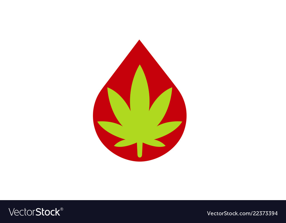 Cannabis blood logo