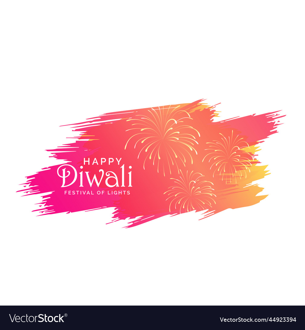 Diwali Hintergrund mit rosa Farbe brish