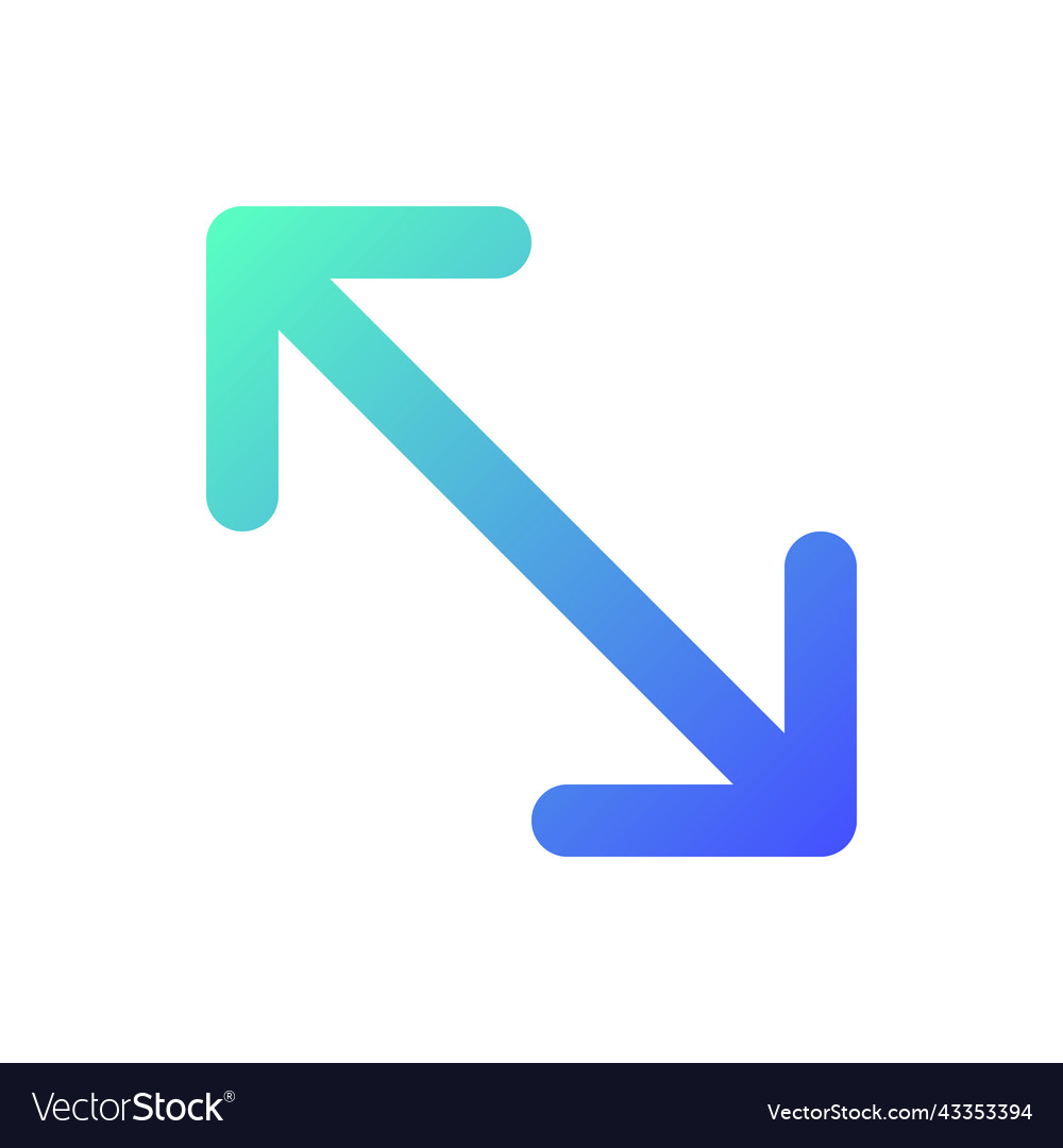 Expand pixel perfect gradient linear ui icon