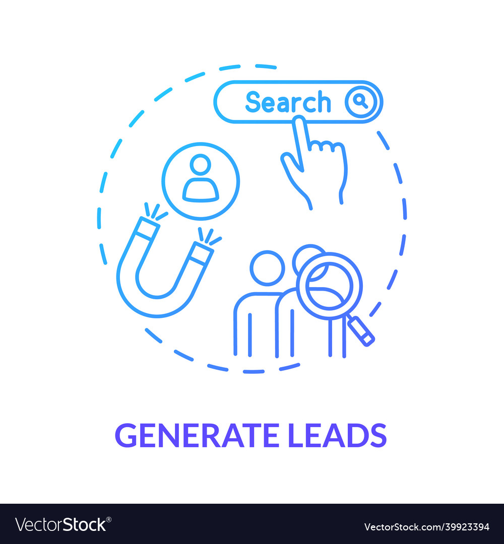 Generate leads concept icon inbound marketing Vector Image