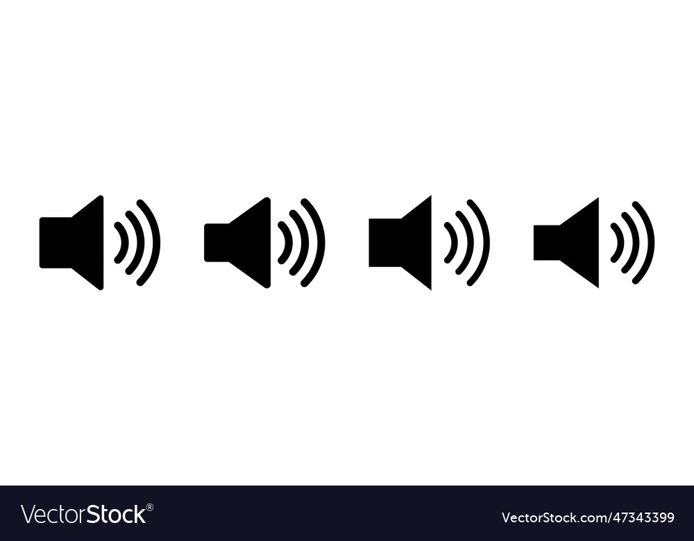 Speaker icon set volume loudspeaker