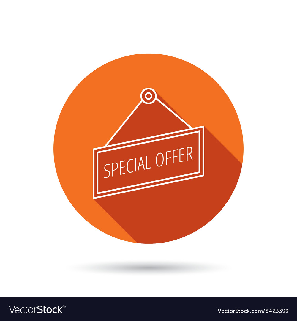 Special Offer Icon Advertising Banner Tag Sign Vector Image